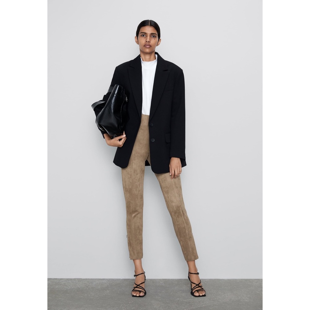 Zara Faux Suede Leggings
